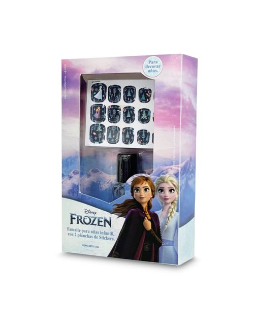 Disney Esmalte + 2 Planchas De Stickers Frozen