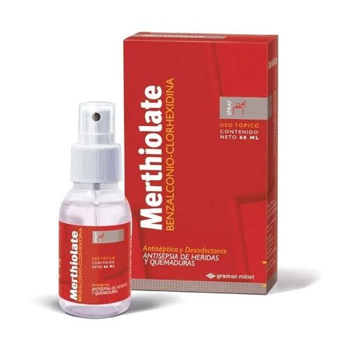 Merthiolate Nueva Formula Spray Solucion X 60 Ml