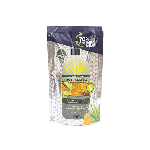 Tio Nacho Shampoo Aloe Vera Recargable Doypack X 400Ml
