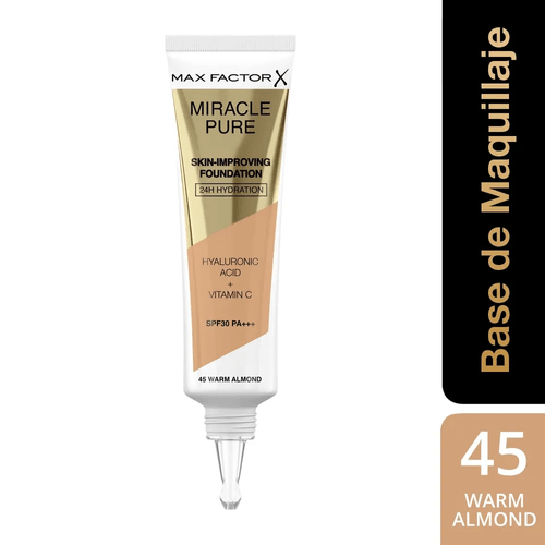 Max Factor Base Miracle Foundation 45 - Warm Almond