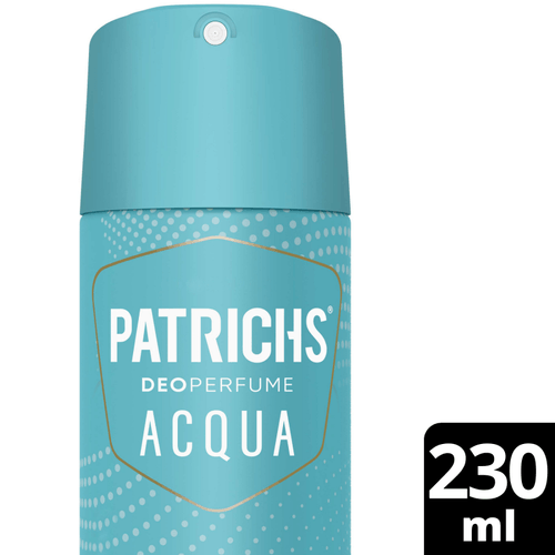 Desodorante  Patrichs  Acqua En Aerosol 230 Ml