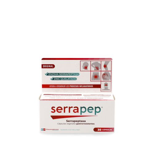 Serrapep - Antiinflamatorio X 30 Cápsulas