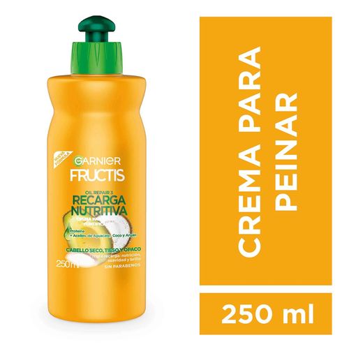 Crema Peinar Garnier Fructis Oil Repair Amarillo 250 Ml