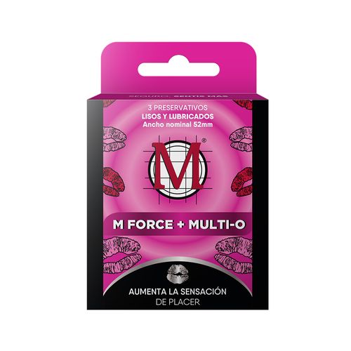 M-Force Preservativos Lubricados + Multi-O X 3