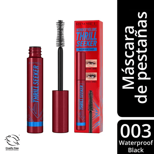 Rimmel Máscara De Pestañas Thrill Seeker Waterproof Black
