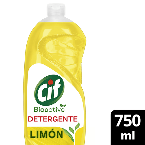 Detergente  Cif  Bioactive Limón Botella 750 Ml