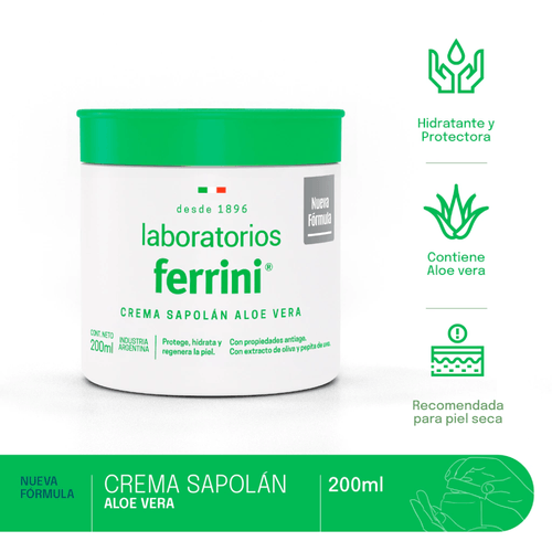 Ferrini Crema Sapolán Aloe Vera 200Ml