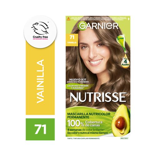Kit Tintura Nutrisse Clasico Tono 71 Vainilla
