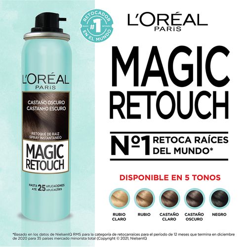 Retocador de Raices Magic Retouch de L'Oréal Paris Tono Castaño Oscuro