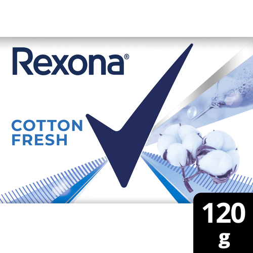 Jabón En Barra Rexona Cotton Fresh Singlepack 120 Gr