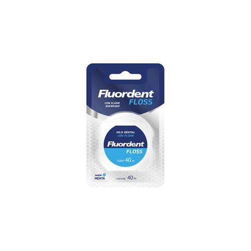 Hilo dental con Flúor Encerado Fluordent Floss x 40 mts