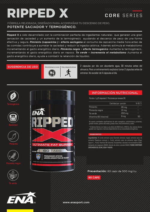 Ripped X Capsulas X 60