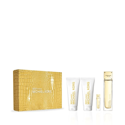 Michael Kors Sexy Amber Edp 100 Ml + Tube Body Lotion 100 Ml + Tube Shower Gel 100 Ml + Edp Miniature