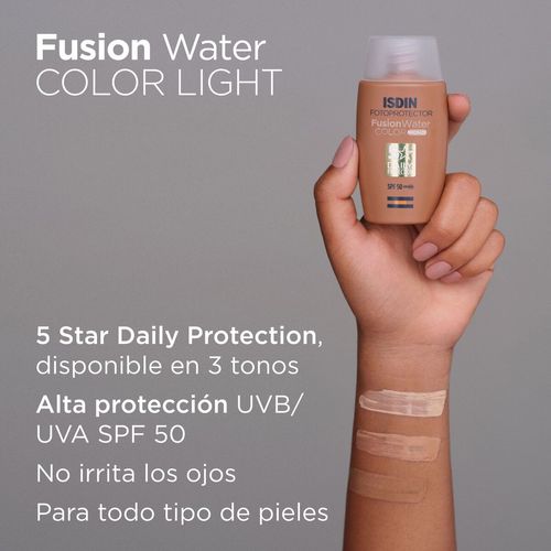 ISDIN Fotoprotector Fusion Water Color BRONZE SPF50 50ML - Protector solar facial con color
