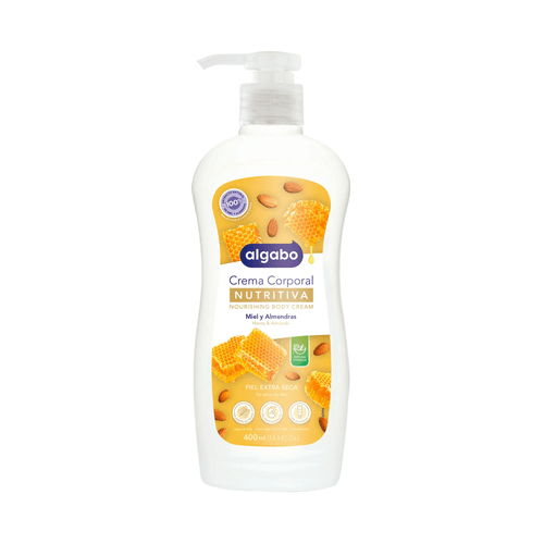 Algabo Crema Nutritiva Miel Y Almendras 400 Ml