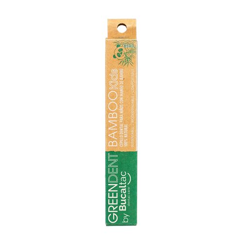 Bucal Tac Green Dent Bamboo Cepillo Dental Para Niños