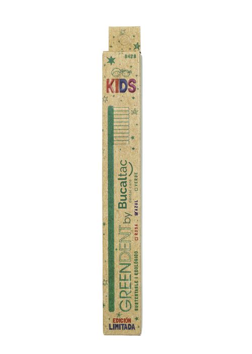 Bucal Tac Green Dent Cepillo Dental Para Niños 1 U. Sustentables Y Ecológicos