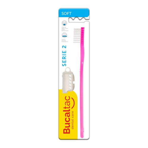 Bucal Tac Cepillo Dental Classic Serie 2 - Suave - 3 Hileras - Plano - Jóvenes 1 U.