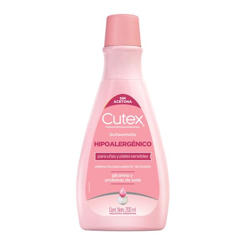 Cutex Quitaesmalte Clásico Hipoalergénico para Uñas 200 ml