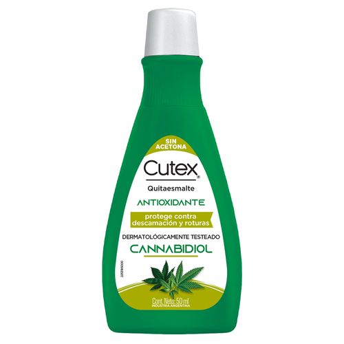 Cutex Quitaesmalte Antioxidante & CBD 50ml