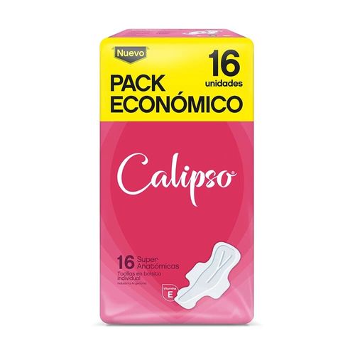 Calipso Toalla Femenina Super Anatómica X 16 Unidades