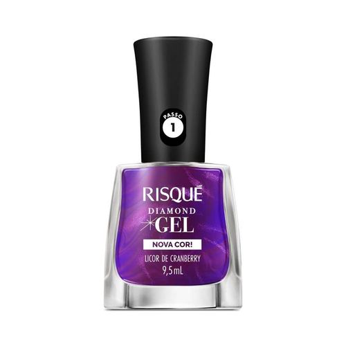 Risque Esmalte Diamond Gel Licor De Cranberry 004