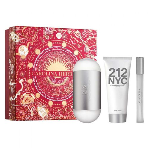 Carolina Herrera 212 NYC Edt 100 Ml + Body Lotion 100 Ml + Edt 10 Ml
