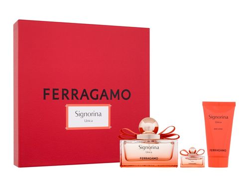 Ferragamo Signorina Unica Edp 100 Ml + Body Lotion 50 Ml + Edp 5 Ml