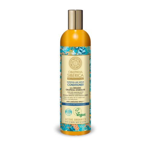 Natura Siberica Acondicionador Vegano Oblepikha - Para Cabello Débil Y Dañado 400 Ml