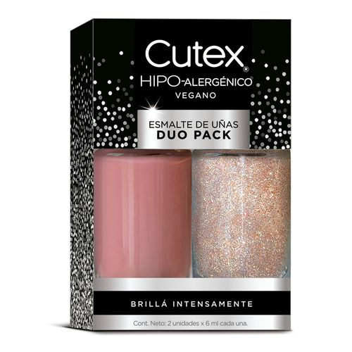 Cutex Esmalte Duo Celebracion Rosa