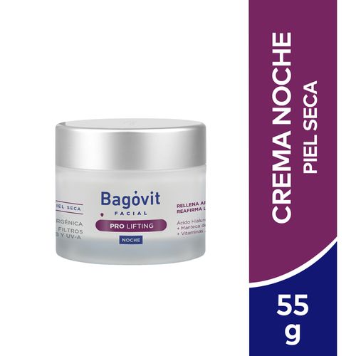 Bagóvit Facial Pro Lifting Crema Antiarrugas Para Piel Seca Noche X 55 Gr