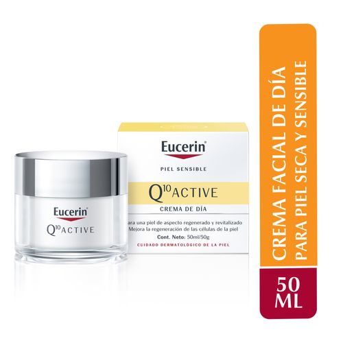 Eucerin Q10 Active Crema Facial Antiarrugas De Día Piel Seca Fps 15 X 50 Ml