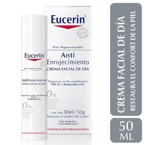 Eucerin Antienrojecimiento Crema Facial De Día Piel Sensible Fps 25 X 50 Ml