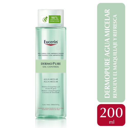 Eucerin Dermopure Agua Micelar Oil Control Piel Grasa X 200 Ml