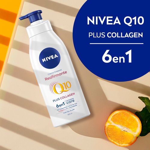 Crema Corporal Reafirmante Nivea Q10 + Colágeno 6 En 1 Para Todo Tipo De Piel X 400 Ml