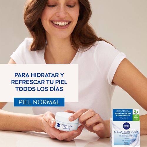 Crema Facial Hidratante De Día Nivea Essentials Para Piel Normal Fps 15 X 50 Ml