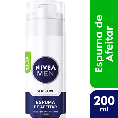 Espuma De Afeitar Nivea Men Sensitive Para Piel Sensible X 200 Ml