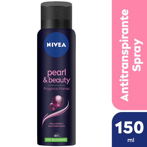 Desodorante Antitranspirante Femenino Nivea Pearl & Beauty Fragancia Intensa Sin Siliconas X 150 Ml