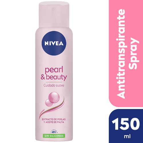 Desodorante Antitranspirante Femenino Nivea Pearl & Beauty Sin Siliconas X 150 Ml