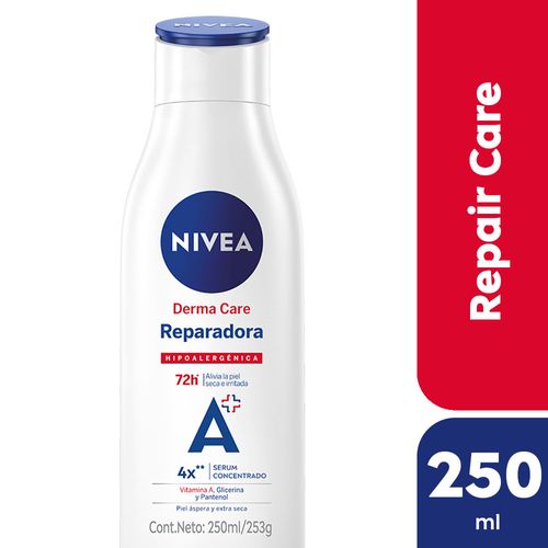 Crema Corporal Hipoalergénica Nivea Derma Care Reparadora Para Piel Extra Seca X 250 Ml