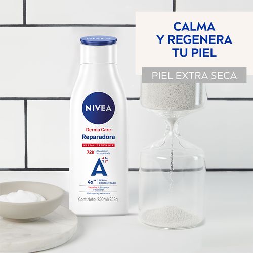 Crema Corporal Hipoalergénica Nivea Derma Care Reparadora Para Piel Extra Seca X 250 Ml