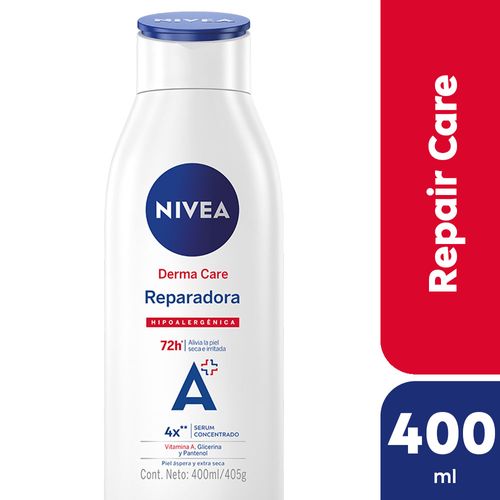 Crema Corporal Hipoalergénica Nivea Derma Care Reparadora Para Piel Extra Seca X 400 Ml