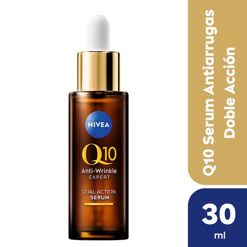 Sérum Facial Doble Acción Nivea Q10 Antiarrugas Expert Clínicamente Probado X 30 Ml