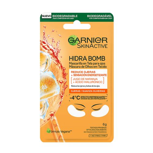 Mascarilla para Ojos Naranja Biodegradable Garnier