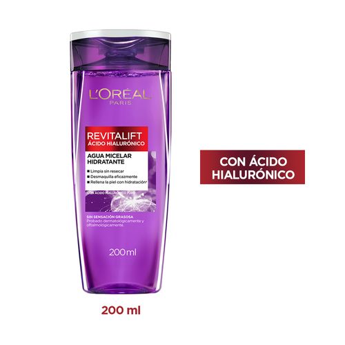 Agua Micelar L'Oreal Paris Revitalift Acido Hialuronico