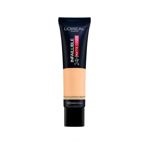 Base de Maquillaje L'Oréal París Infaillible Matte Cover Tono Radiant Vanilla