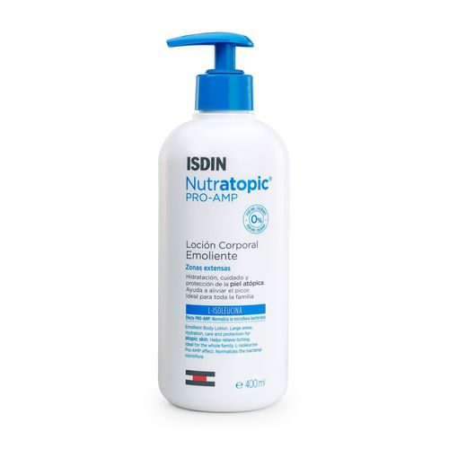 Isdin Nutratopic Lotion 400Ml - Loción Corporal Emoliente Zonas Extensas Cuidado Y Protección Piel Atópica