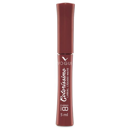 Labial Liquido Mate Vogue Colorissimo Tono Canela