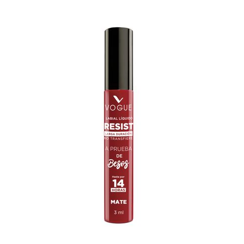 Labial Liquido Mate Vogue Resist Tono Invencible