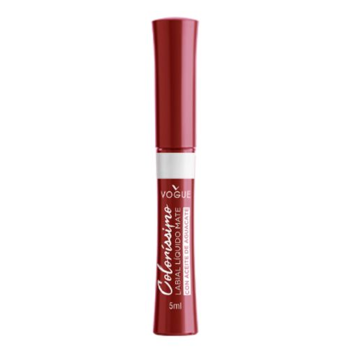 Labial Liquido Vogue Colorissimo Encanto Frutal Tono Mora